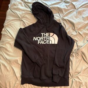 The North Face Black Hoodie with White Logo